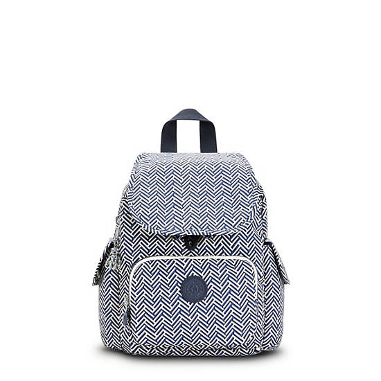 Plecaki Kipling City Pack Mini Printed Białe | PL 1721LI